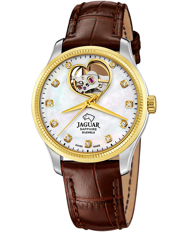 Часы Jaguar Automatic Open Heart J995/A — женские, перламутровый
