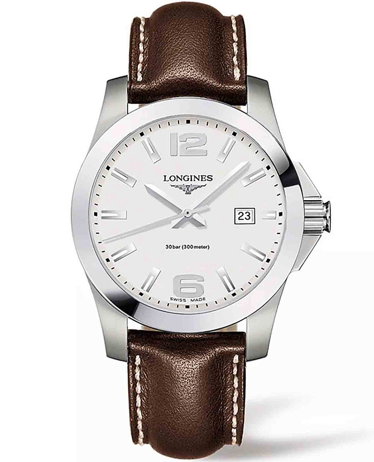 Часы Longines Conquest L3.759.4.76.5 — мужские, серебристый