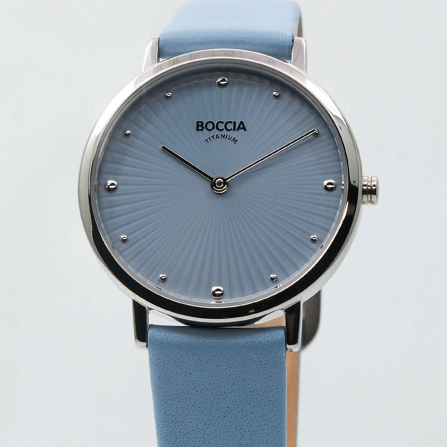 Часы Boccia Titanium 3365-01 — кварцевые, титан