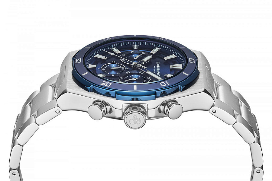 Часы Scotch&Soda SSM.118C — синий, металл сталь
