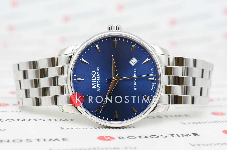 Часы Mido Baroncelli Gent M8600.4.15.1 — механические, металл сталь