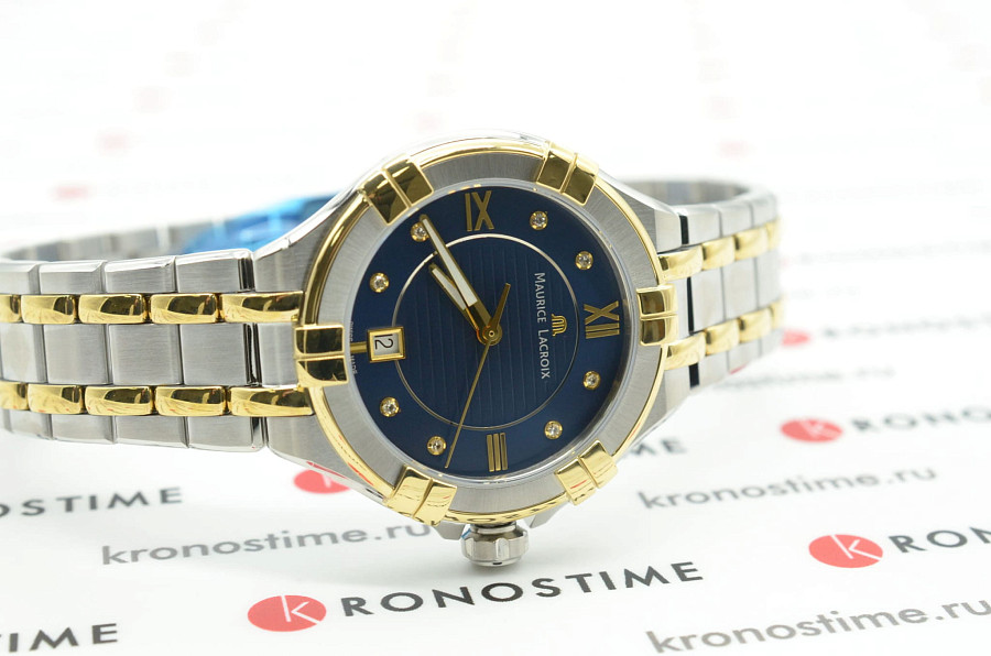 Часы Maurice Lacroix Aikon Date AI1006-PVY13-450-1 — кварцевые, сталь металл