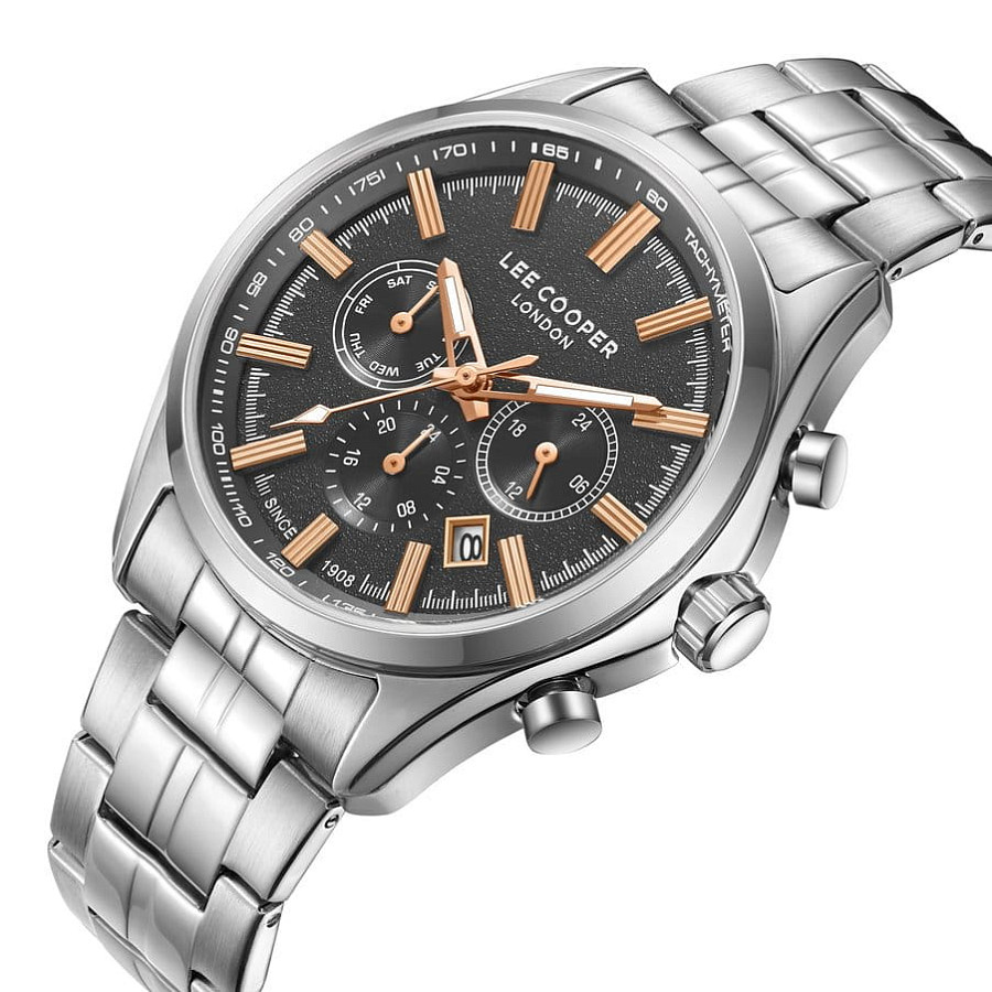Часы Lee Cooper LC08199.360 — кварцевые, суперметалл металл