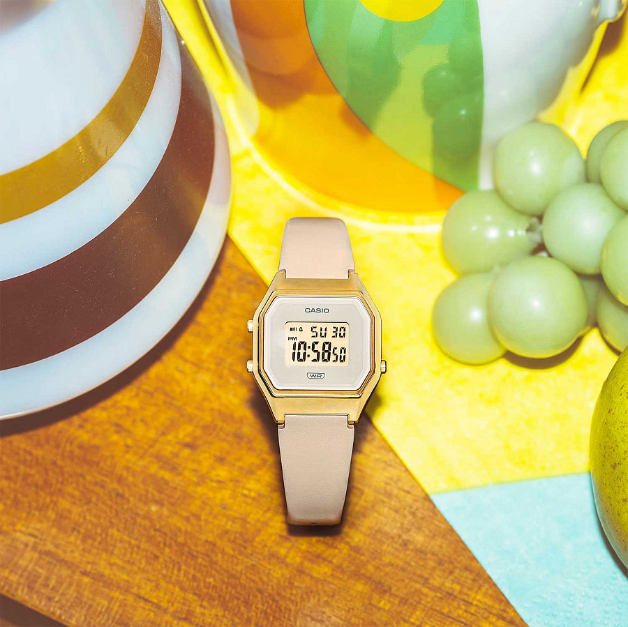 Часы Casio Vintage LA680WEGL-4EF — женские, кожаный