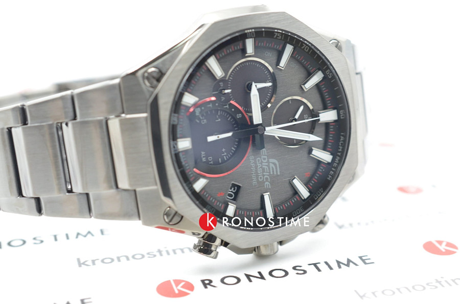 Часы Casio Edifice EQB-1100DC-1A — кварцевые, металл сталь