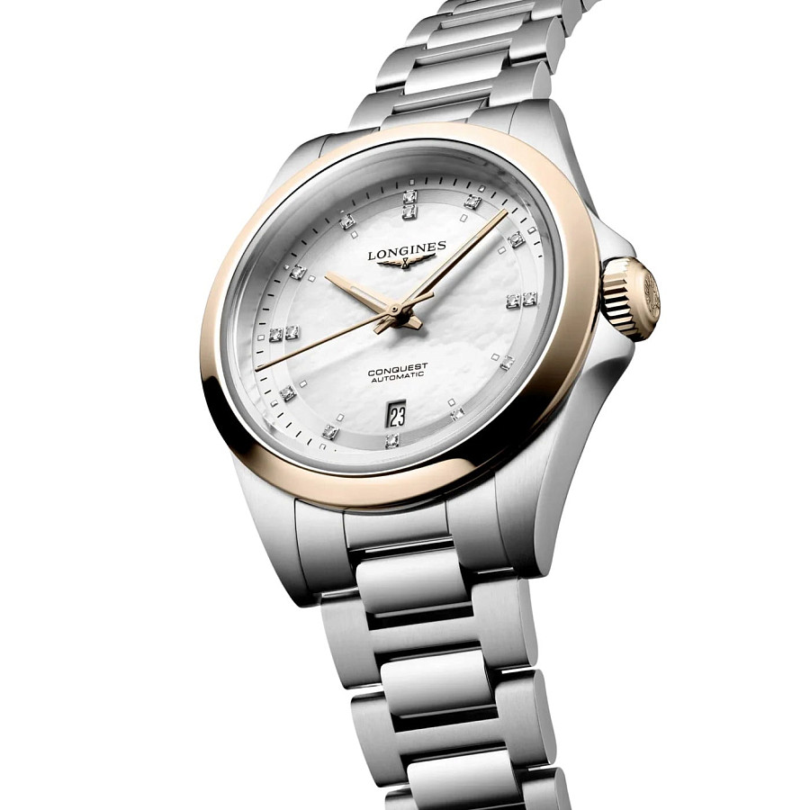 Часы Longines Conquest L3.320.5.87.6 — нержавеющая сталь, женские
