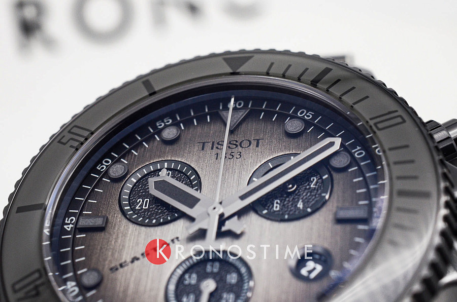 Часы Tissot Seastar 1000 Quartz Chronograph 38mm T120.217.33.061.00 — Швейцария, кварцевые