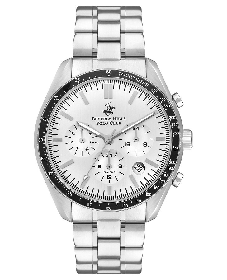 Часы Beverly Hills Polo Club BP3372X.330 — мужские, серебристый