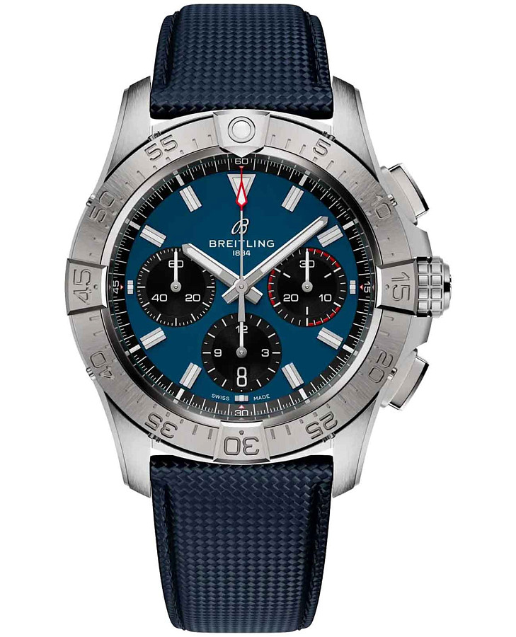 Часы Breitling Avenger B01 Chronograph 42 mm AB0146101C1X1 — мужские, синий