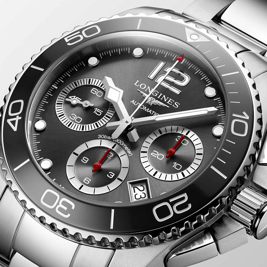 Часы Longines HydroConquest L3.783.4.76.6 — нержавеющая сталь, мужские