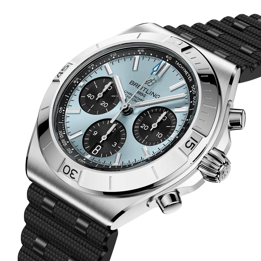 Часы Breitling Chronomat B01 Chronograph 42 mm PB0158101C1S1 — механические, сталь металл платина