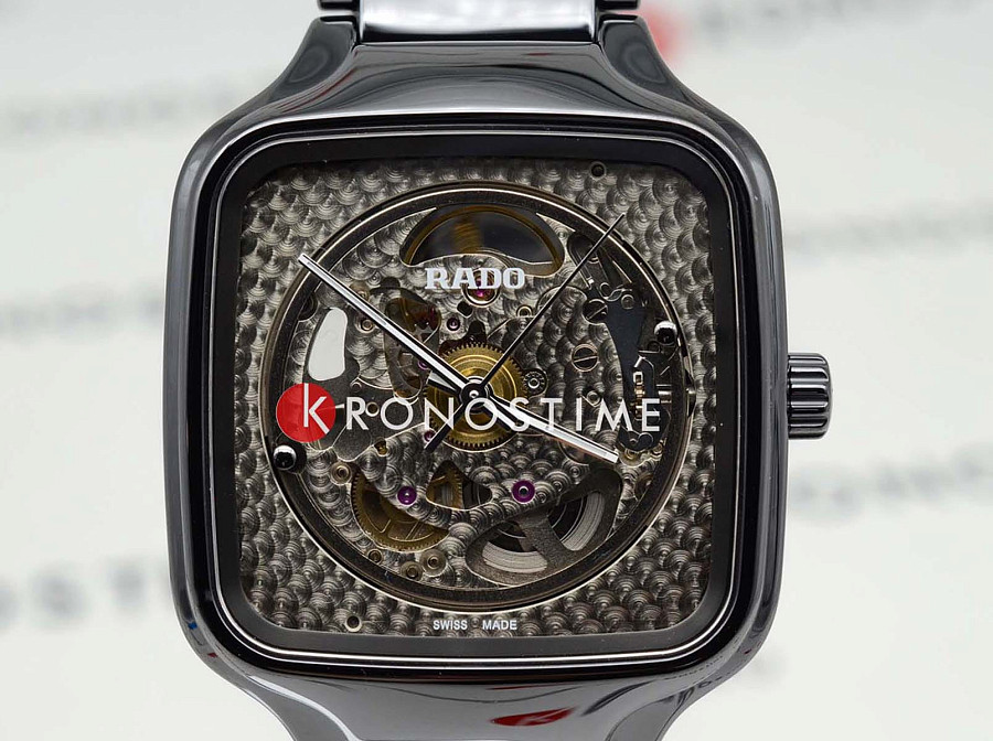 Часы Rado True Square Automatic Open Heart R27086172 — керамика, Швейцария