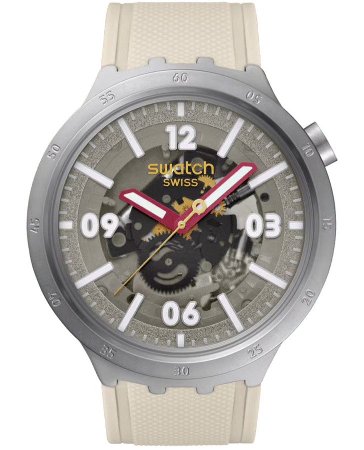 Часы Swatch Confident Moment SB07S125 — мужские, бежевый