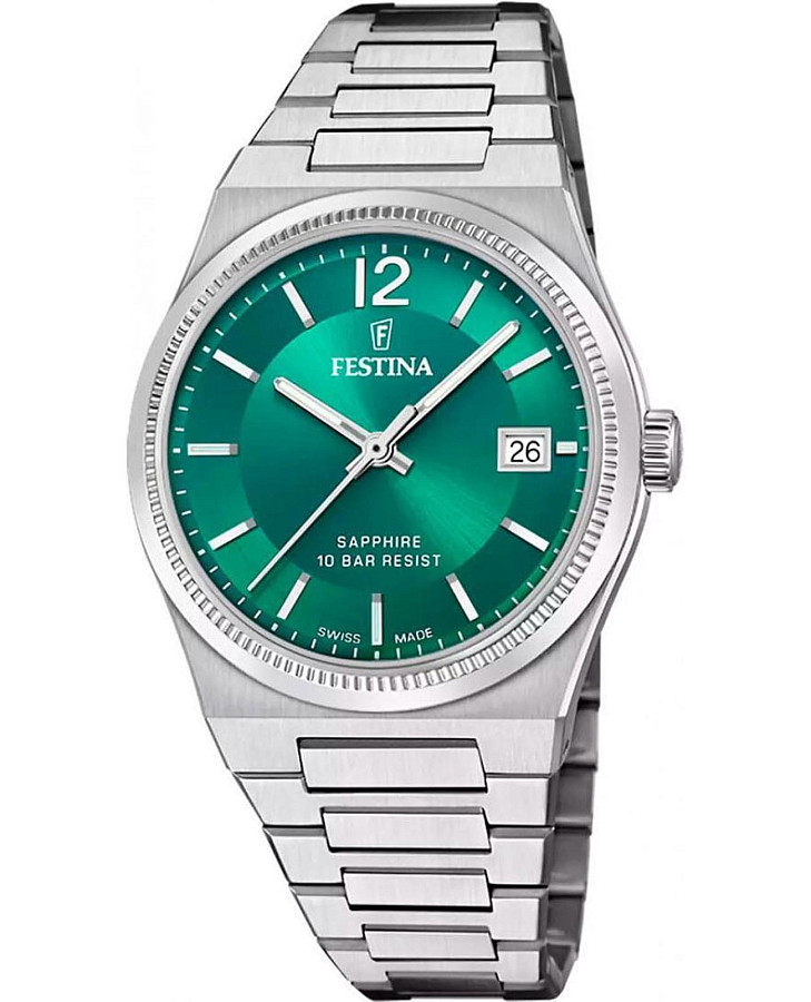 Часы Festina Classics F20035/5 — женские, зеленый