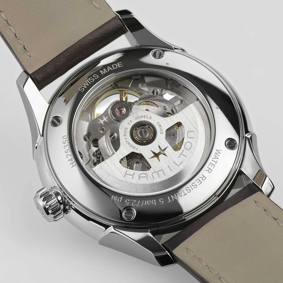 Часы Hamilton Jazzmaster Skeleton Auto H42535810 — мужские, черный