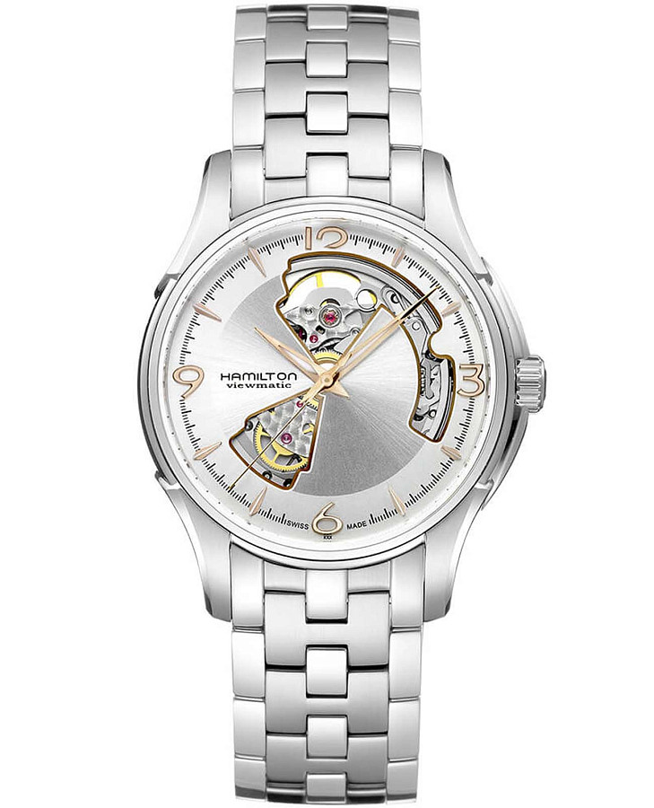 Часы Hamilton Jazzmaster Open Heart Auto H32565155 — женские, серебристый