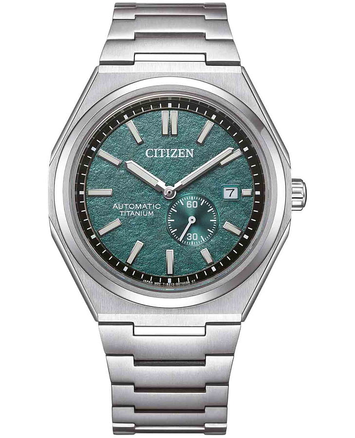 Часы Citizen Super Titanium NJ0180-80X — мужские, зеленый