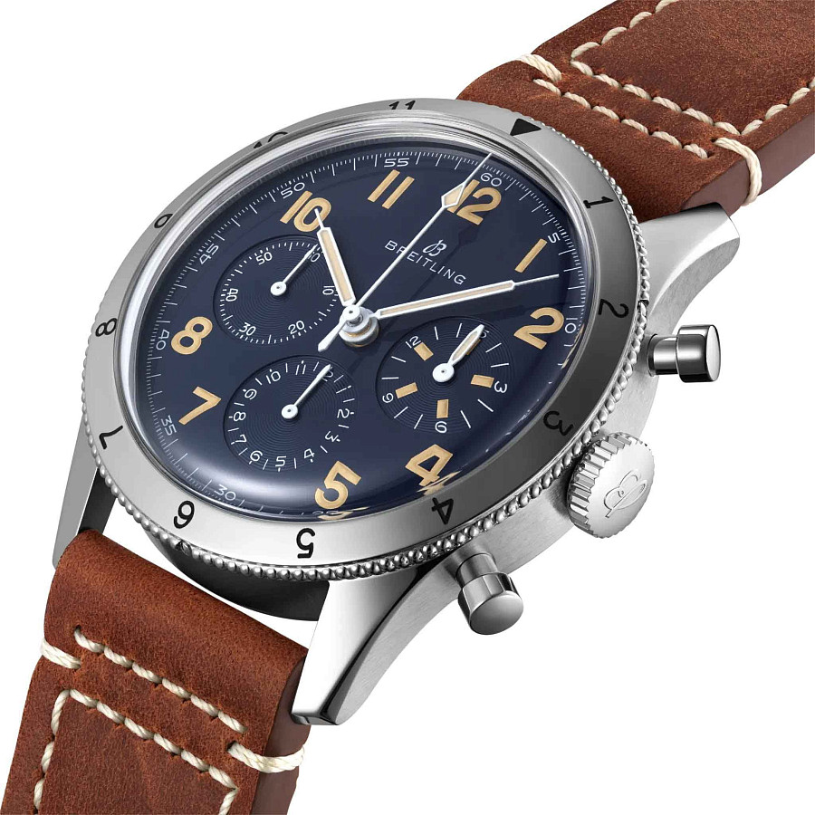 Часы Breitling Classic AVI AVI 1953 Edition LB0920131C1X1 — механические, металл сталь платина