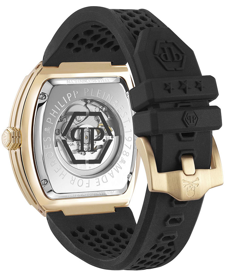 Часы Philipp Plein The Skeleton PWBAA1623 — механические, сталь металл