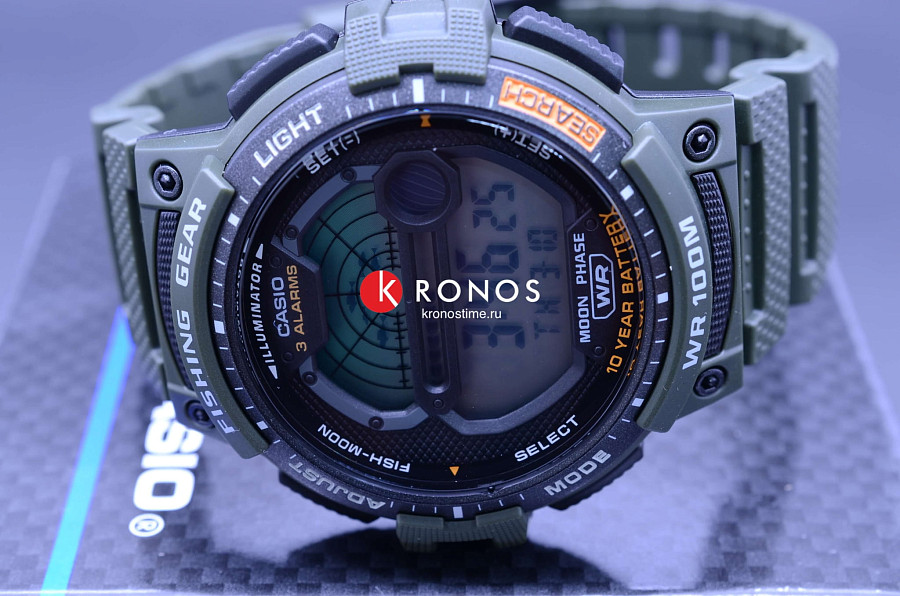 Часы Casio Collection WS-1200H-3A — серый, пластик