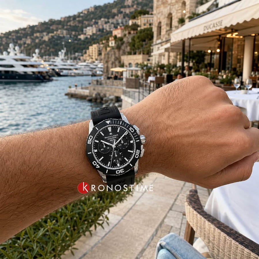 Часы Maurice Lacroix Pontos PT1038-SSL20-330-2 — кварцевые, металл сталь