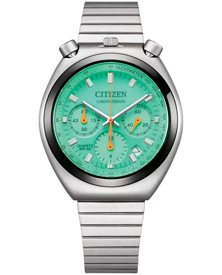 Часы Citizen Chronograph AN3660-73X — мужские, зеленый