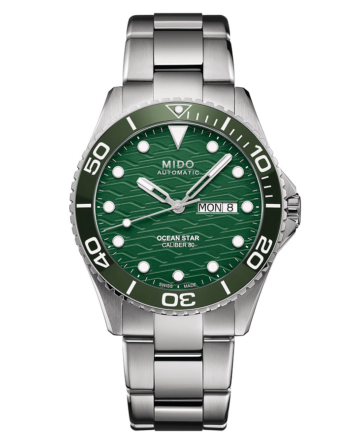 Часы Mido Ocean Star 200c M042.430.11.091.00 — мужские, зеленый