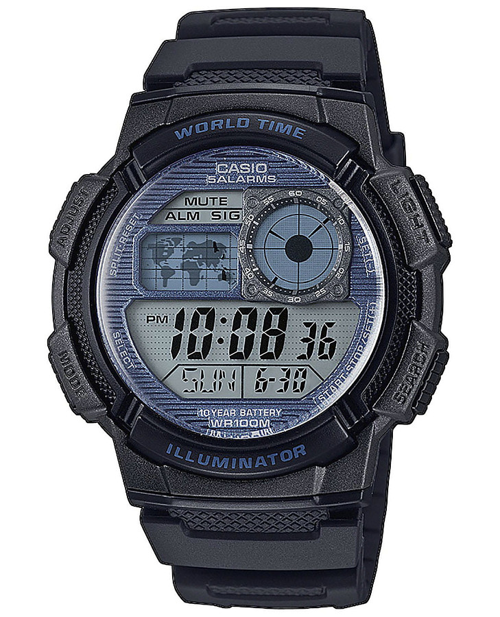 Часы Casio Collection AE-1000W-2A2 — мужские, синий