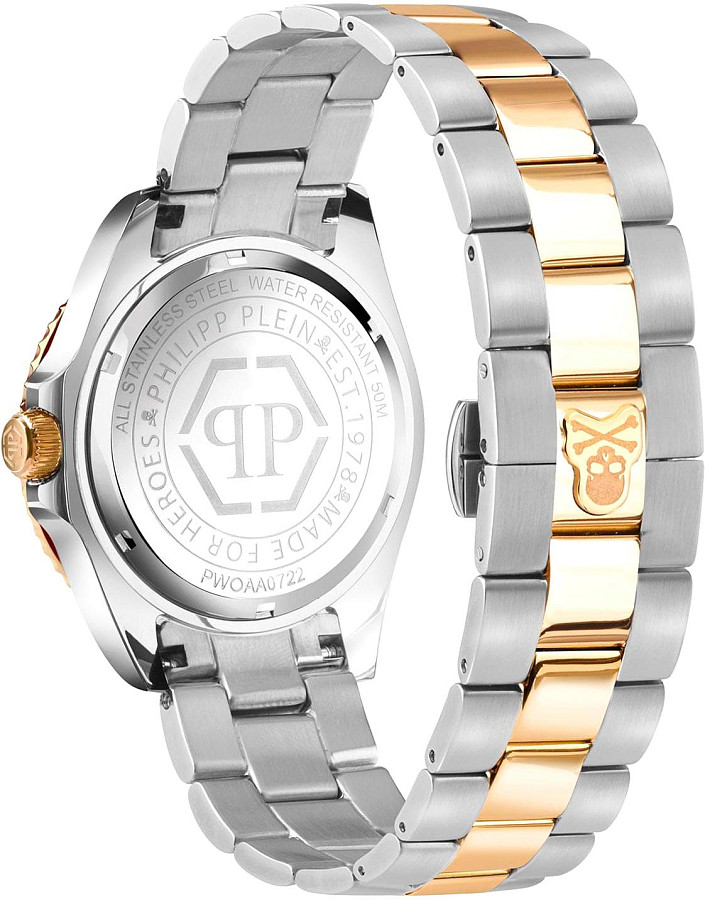 Часы Philipp Plein The Skull PWOAA0722 — нержавеющая сталь с ip-покрытием, мужские