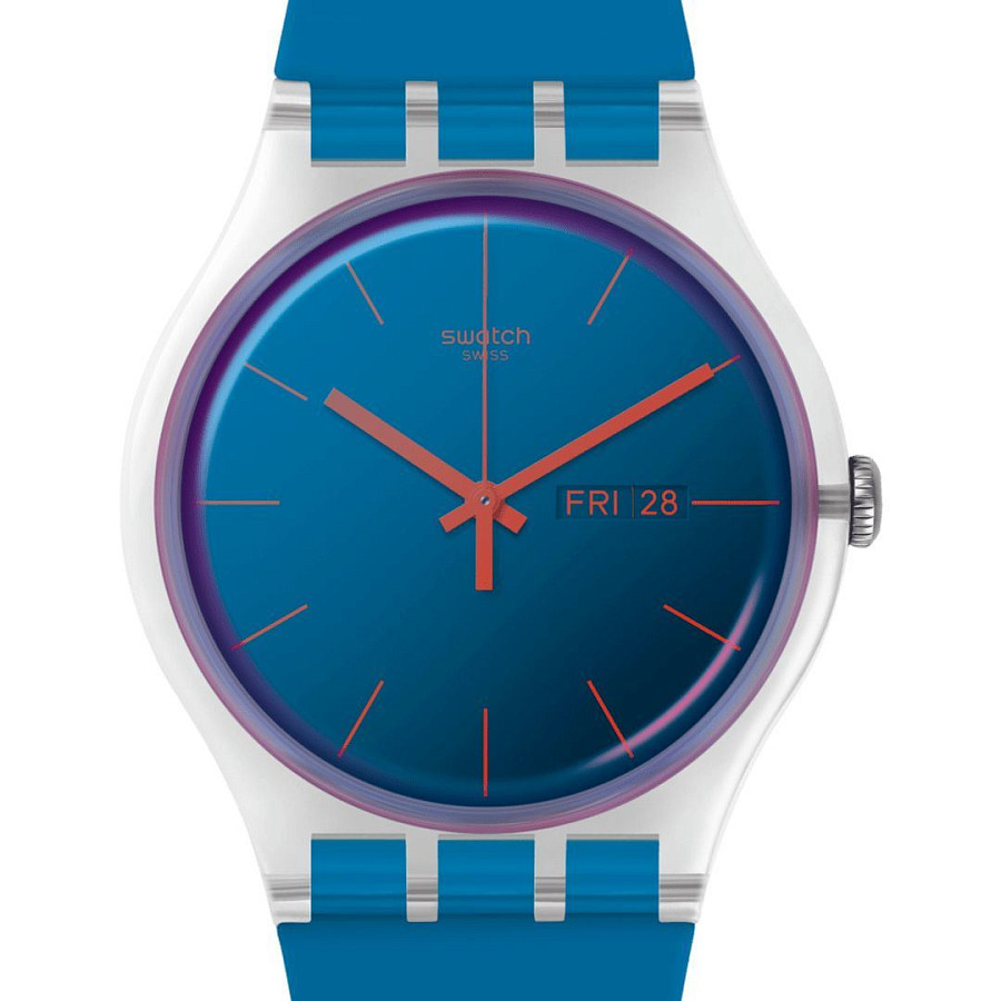 Часы Swatch New Gent Biosourced SO29K702 — мужские, силикон