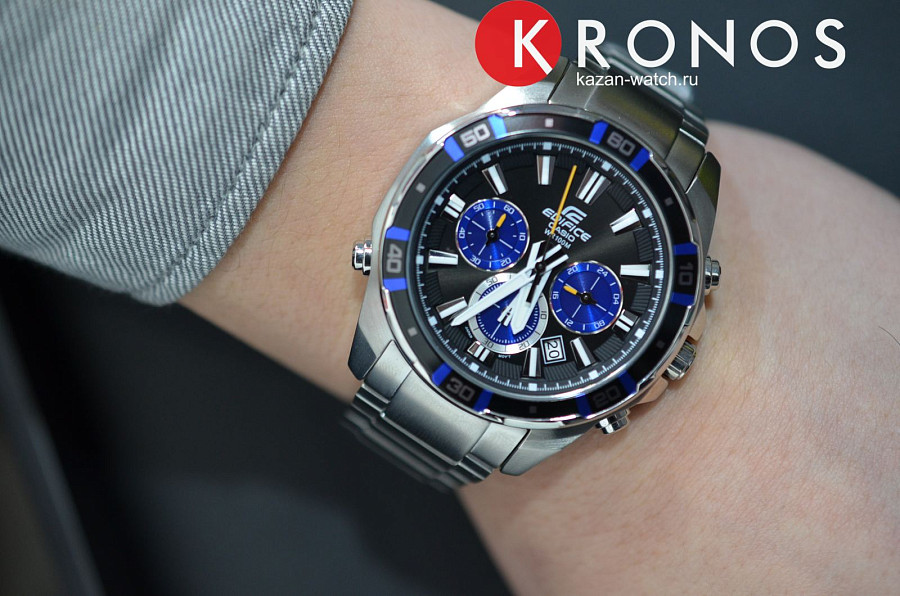Часы Casio Edifice EFR-534D-1A2 — кварцевые, Япония, мужские