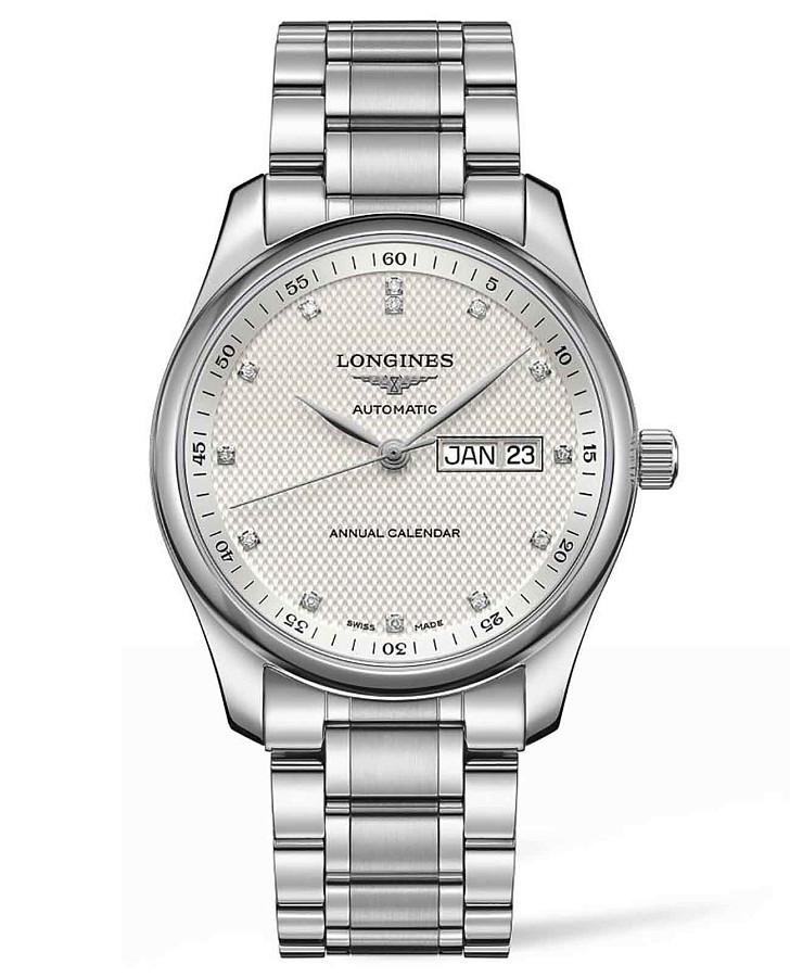 Часы Longines Master Collection L2.910.4.77.6 — мужские, бежевый