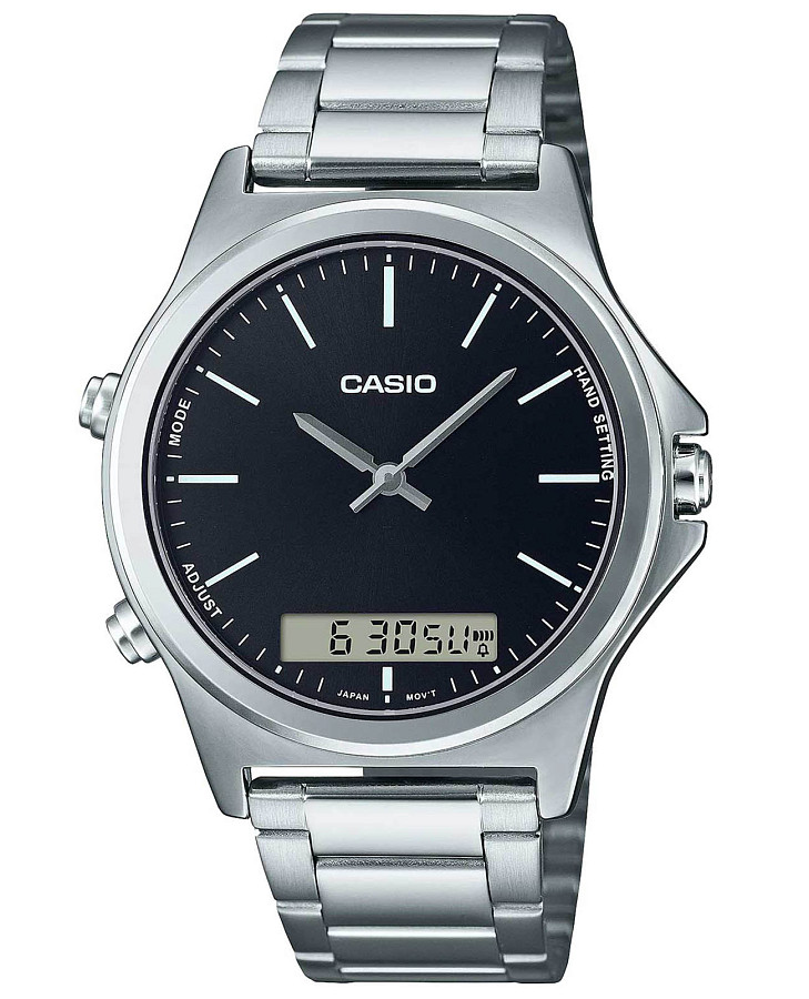 Часы Casio Collection MTP-VC01D-1EUDF (MTP-VC01D-1E) — мужские, черный