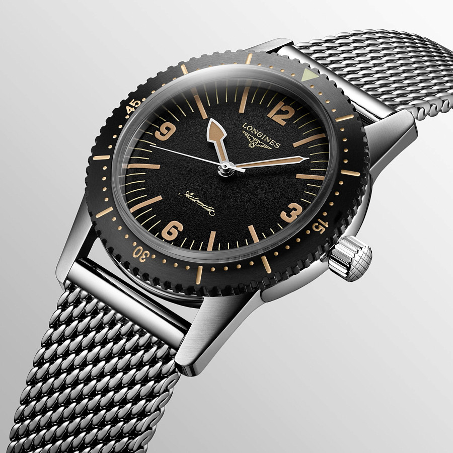 Часы Longines Skin Diver Watch L2.822.4.56.6 — нержавеющая сталь, мужские