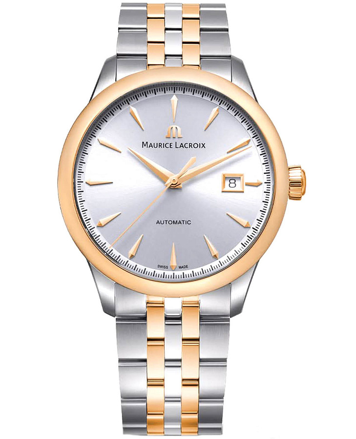 Часы Maurice Lacroix 1975 Automatic Duotone 40mm 756008-PVP12-130-1 — мужские, серебристый