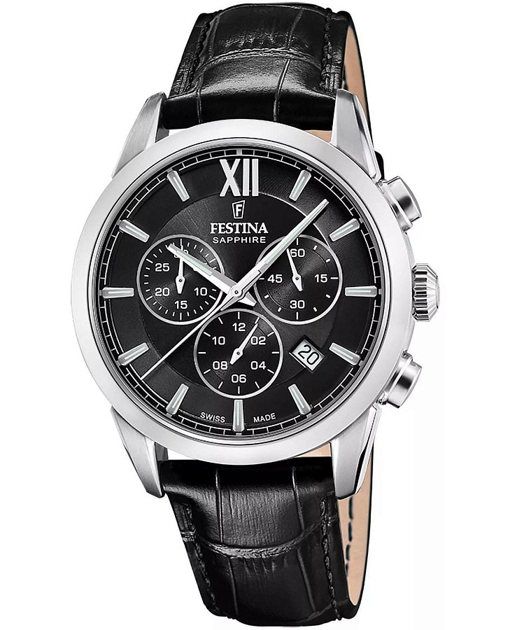 Часы Festina Swiss Made F20041/4 — мужские, черный
