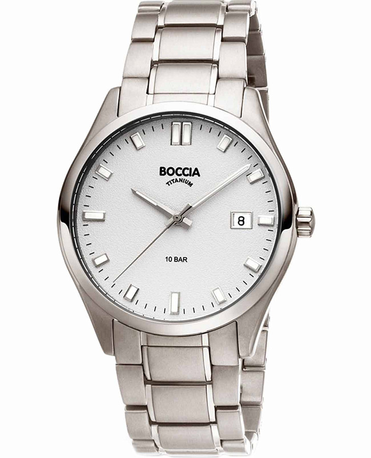 Часы Boccia Titanium Circle-Oval 3669-03 — мужские, серебристый