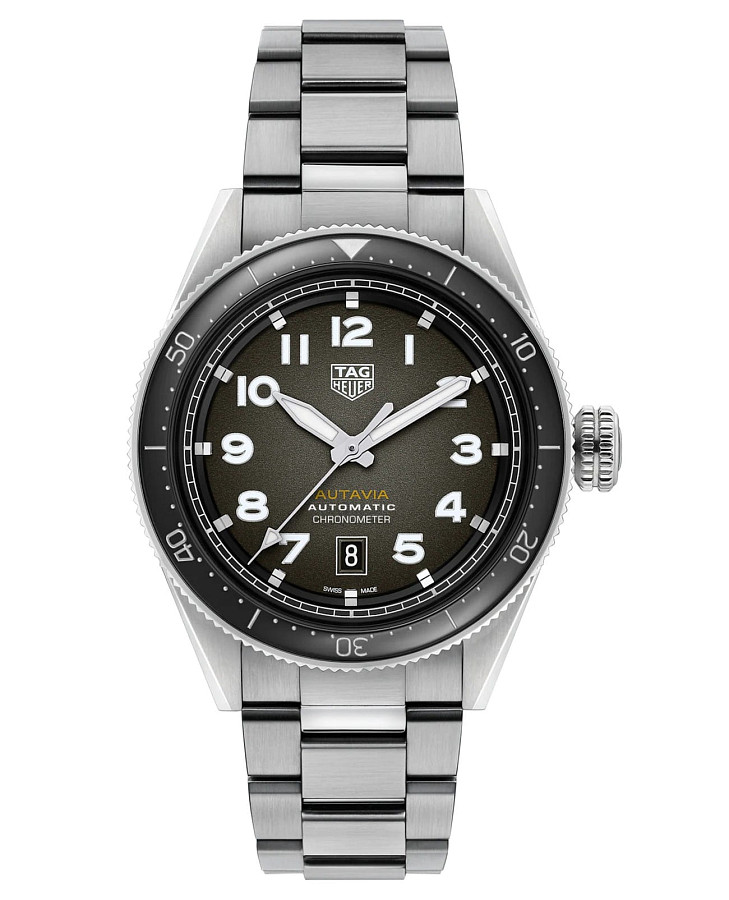 Часы TAG Heuer Autavia WBE5114.EB0173 — мужские, коричневый