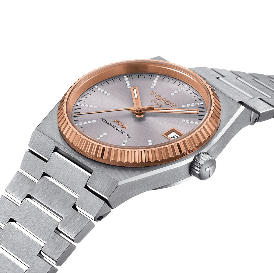 Часы Tissot PRX Powermatic 80 18K T931.207.41.336.00 — нержавеющая сталь, женские
