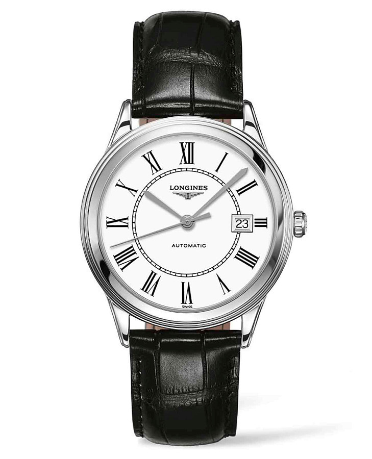 Часы Longines Flagship L4.974.4.21.2 — мужские, белый