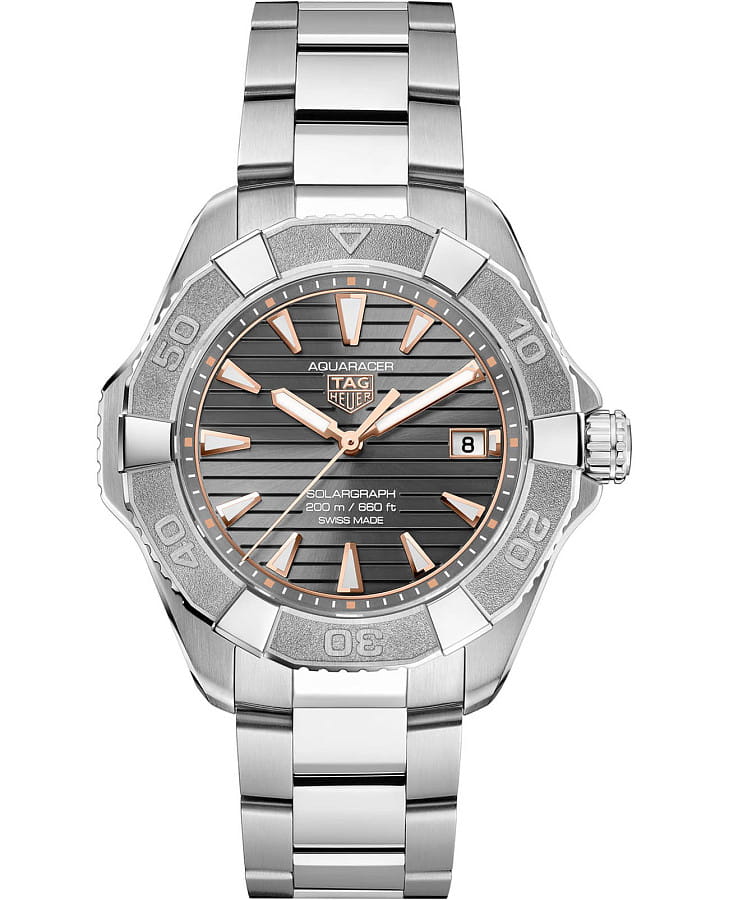 Часы TAG Heuer Aquaracer Professional 200 Solargraph WBP1190.BZ0003 — мужские, серый