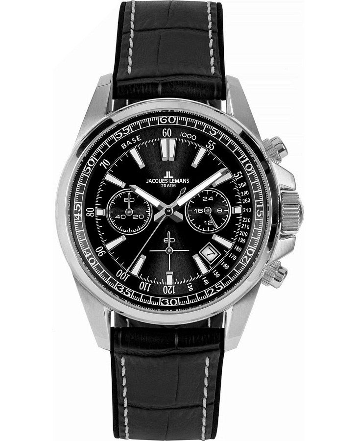 Часы Jacques Lemans Sport 1-2117A — мужские, черный