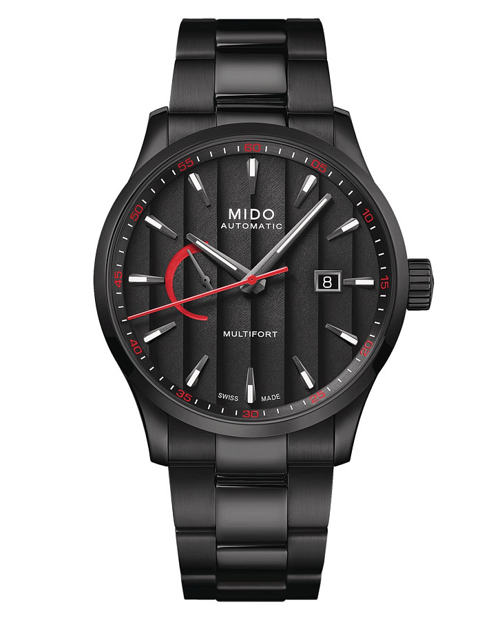 Часы Mido Multifort Power Reserve M038.424.33.051.00 — мужские, черный