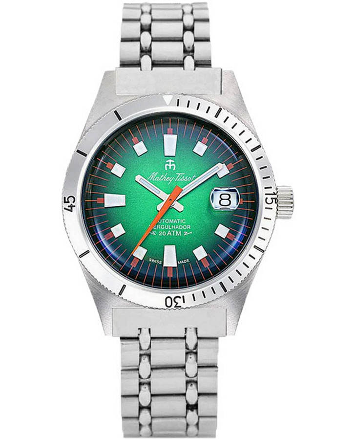 Часы Mathey-Tissot Mergulhador MRG2 — мужские, зеленый