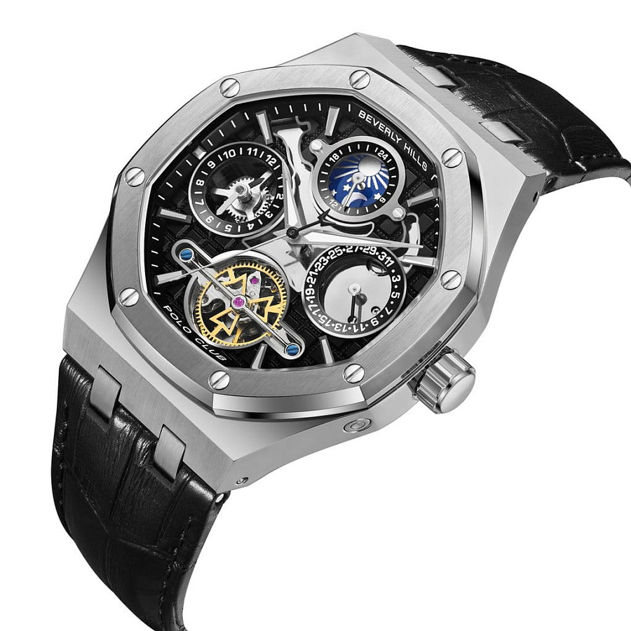 Часы Beverly Hills Polo Club BP3787X.351 — механические, сталь металл
