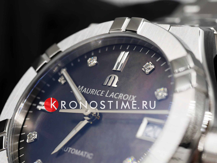 Часы Maurice Lacroix Aikon Automatic AI6006-SS002-370-1 — перламутровый, металл сталь