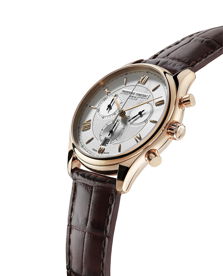 Часы Frederique Constant Classics Quartz Chronograph FC-292MV5B4 — кварцевые, сталь металл