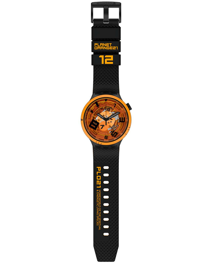 Часы Swatch Big Bold Lacquered SB01B127 — кварцевые, пластик