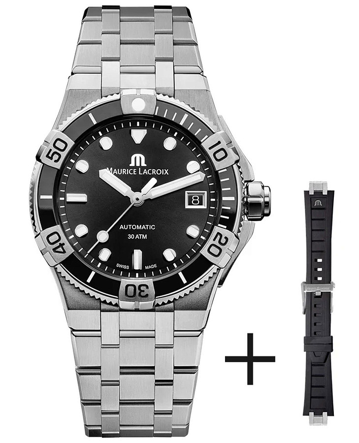 Часы Maurice Lacroix Aikon Venturer Strap Set AI6057-SSL2F-330-A — женские, черный