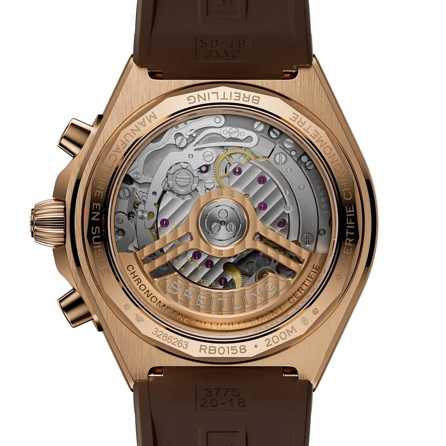 Часы Breitling Chronomat B01 Chronograph 42 mm RB0158101Q1S1 — каучук, мужские